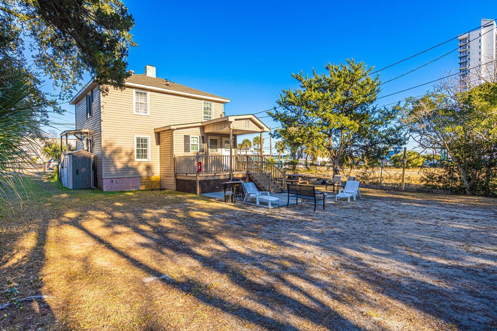 Dazzling Centrally Located Ocean View W 2 Kings, Huge Private Yard, 2 Decks, Firepit, Bbq Myrtle Beach Exterior foto